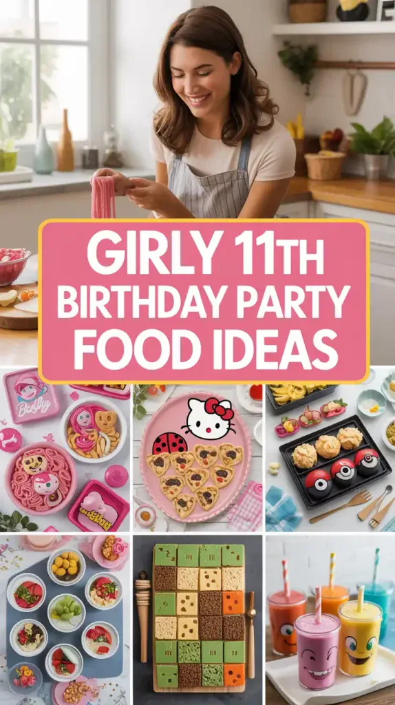 girly 11th Birthday Party Food